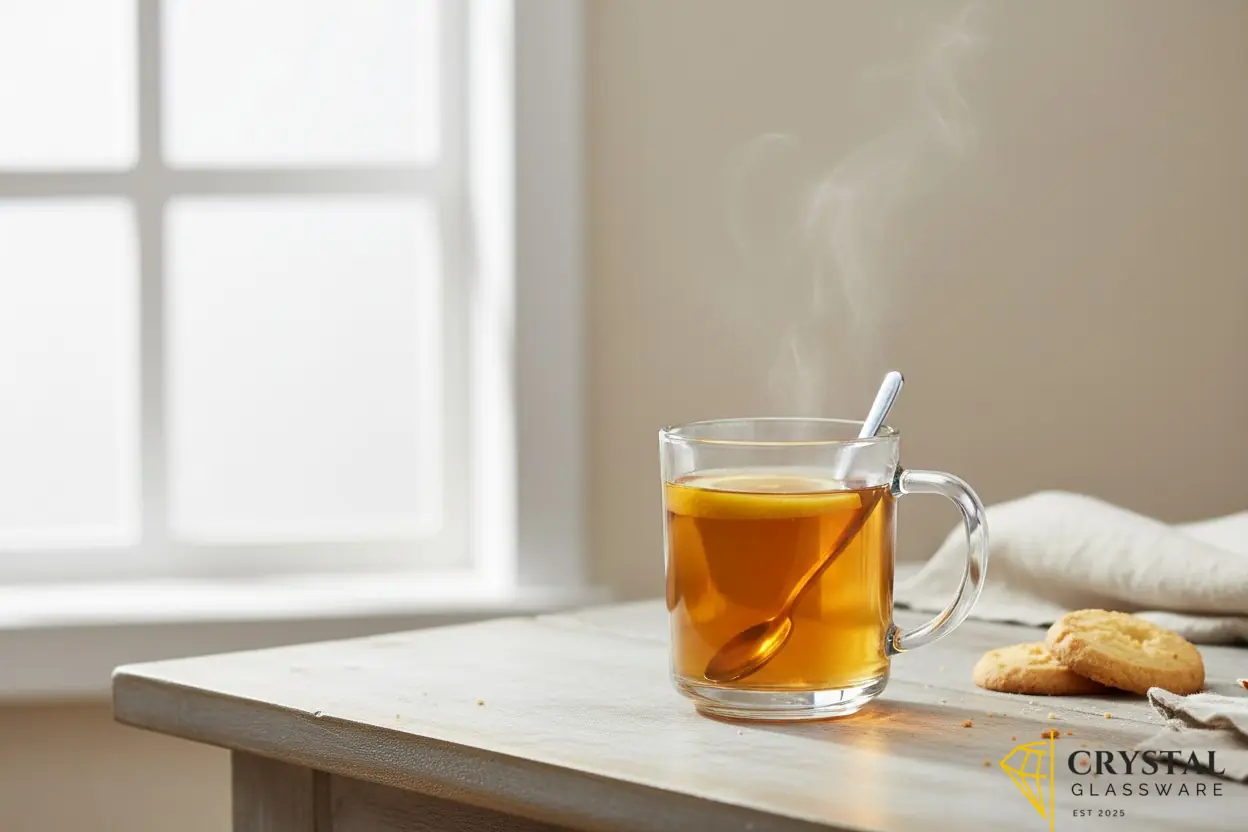 Smoky Glass Tea Mug - Set of 6- Plain Tea Mug 